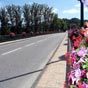 Saint-Sever : Pont fleuri sur l'Adour.